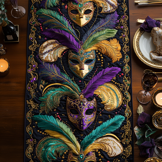 Feathered Beauty Quilted Table Runner NCU0VH2604