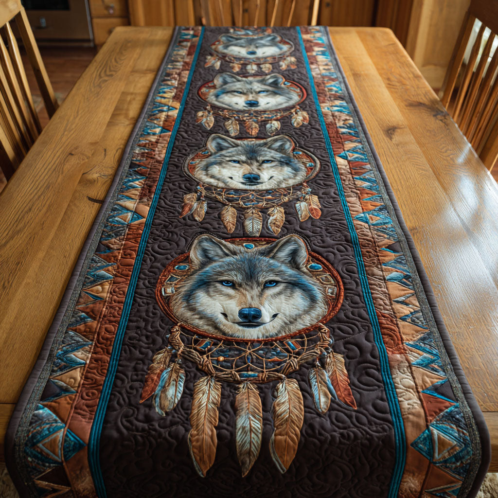 Feathered Dawn Quilted Table Runner NCU0TV1194