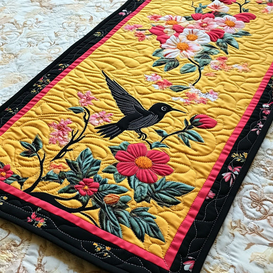 Feathered Delight Quilted Table Runner NCU0PT6729