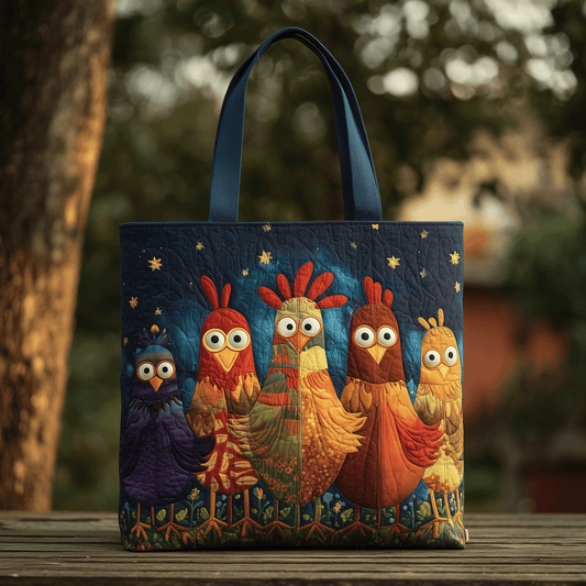 Feathered Fancy Quilted Tote Bag NCU0TH2728