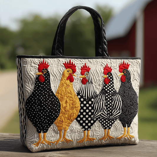 Feathered Five Quilted Tote Bag NCU0TH2817