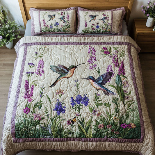 Feathered Flash 3-Piece Quilted Bedding Set NCU0NT2502