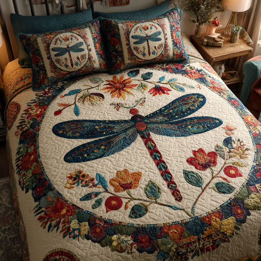 Feathered Flight 3-Piece Quilted Bedding Set NCU0PT7664