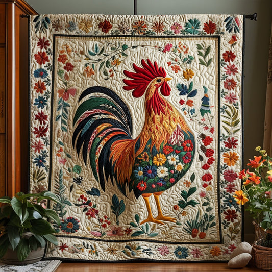 Feathered Folk Quilted Blanket NCU0PT5362