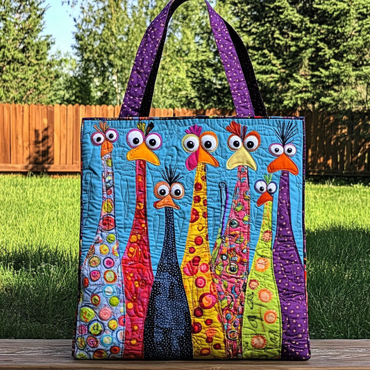 Feathered Follies Quilted Tote Bag NCU0PT7971