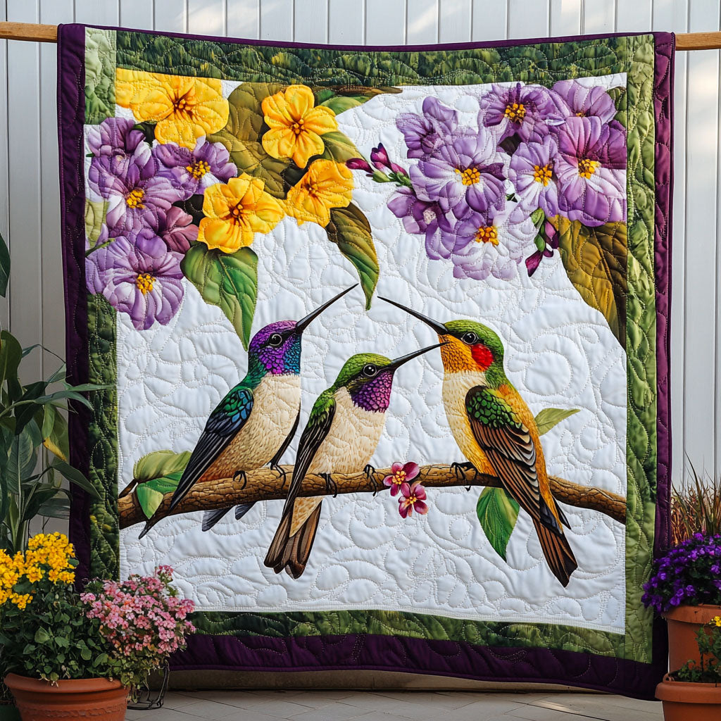 Feathered Harmony Quilted Blanket NCU0NT6925