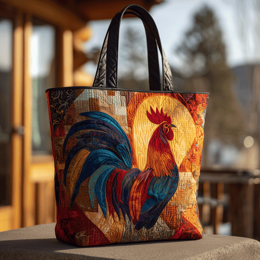 Feathered Majesty Quilted Tote Bag NCU0TH2824