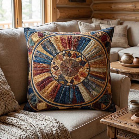 Feathered Pathways Quilted Pillow Case NCU0PT7439