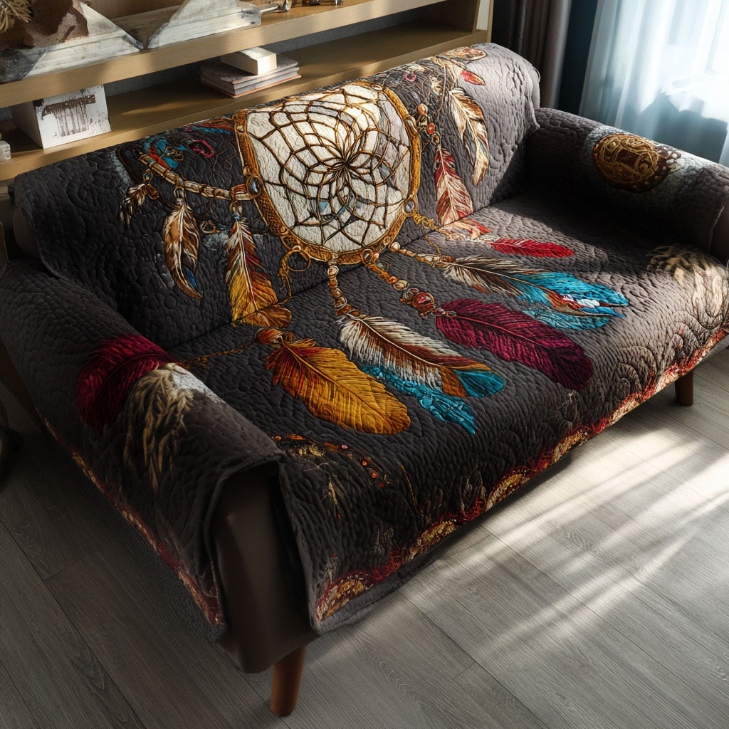 Feathered Silence Quilted Sofa Cover NCU0PT11197