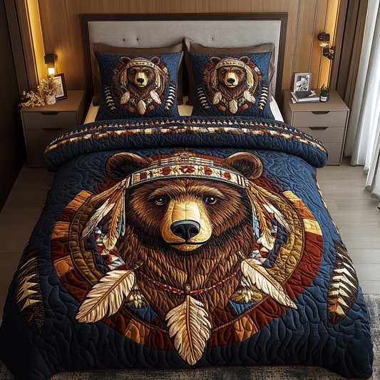 Feathered Strength 3-Piece Quilted Bedding Set NCU0VL2537