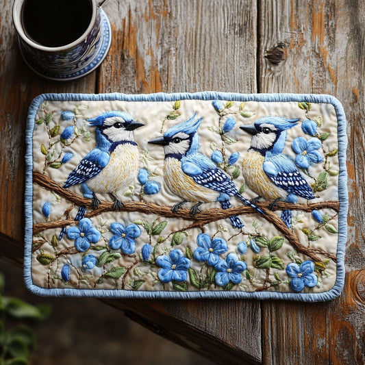 Feathered Tranquility Quilted Placemat NCU0NT5853