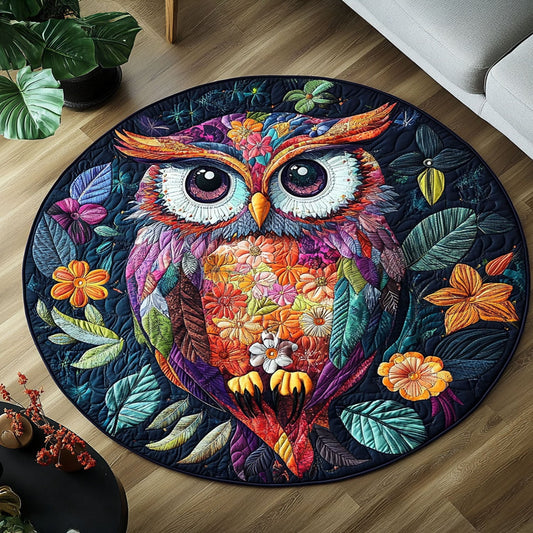 Feathers of Wisdom Quilted Round Mat NCU0PT5842