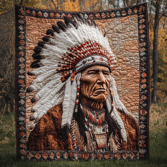 Feathers of the Ancients Quilted Blanket NCU0DV4342