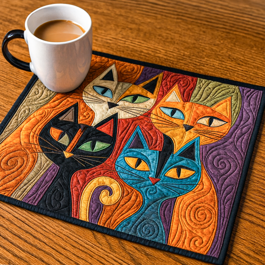 Feline Frolic Quilted Placemat NCU0NT9191