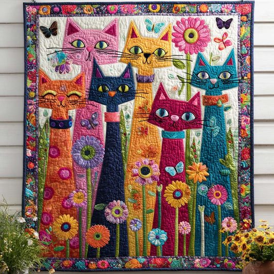 Feline Bliss Quilted Blanket NCU0NT9209