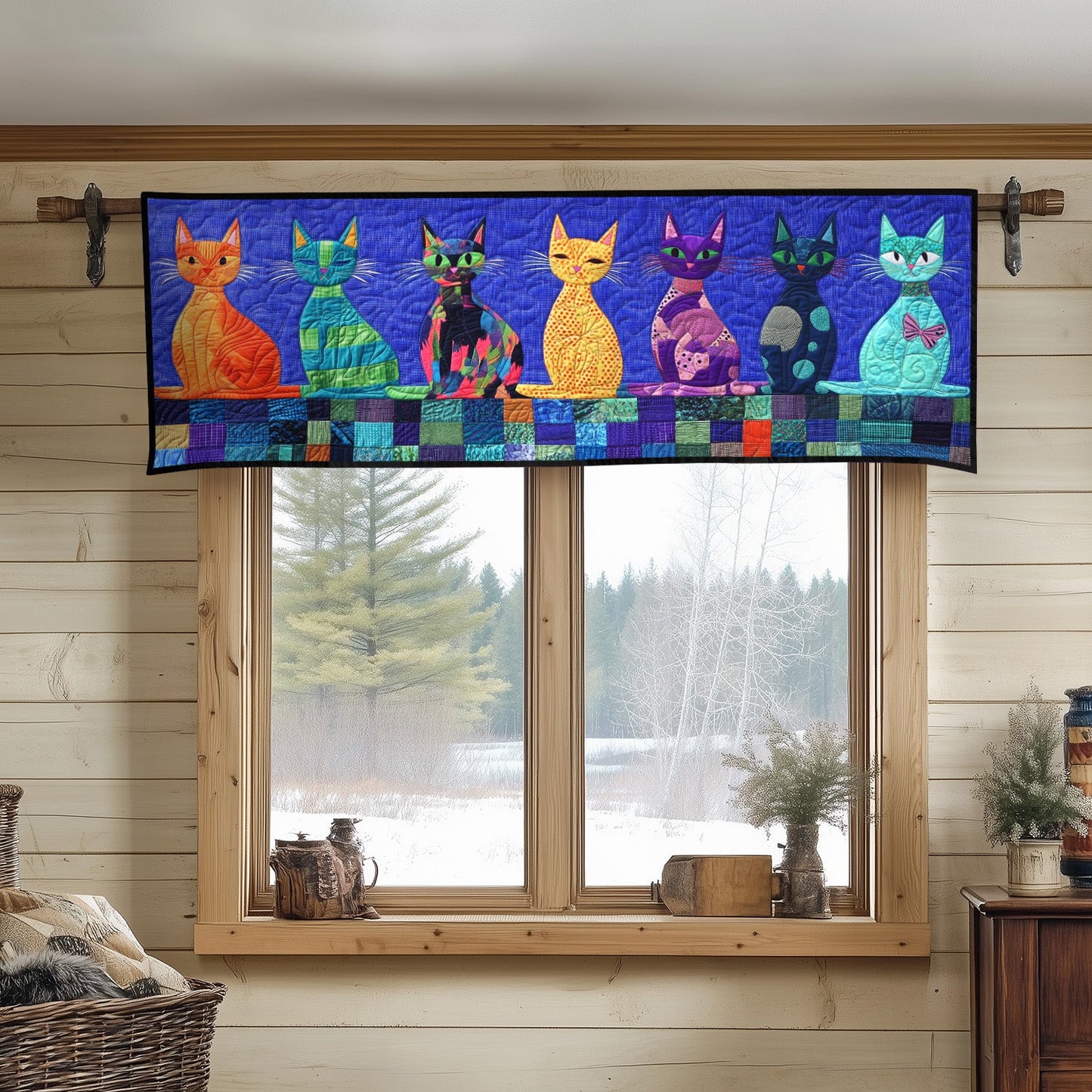 Feline Dreams Quilted Valance NCU0PT7126