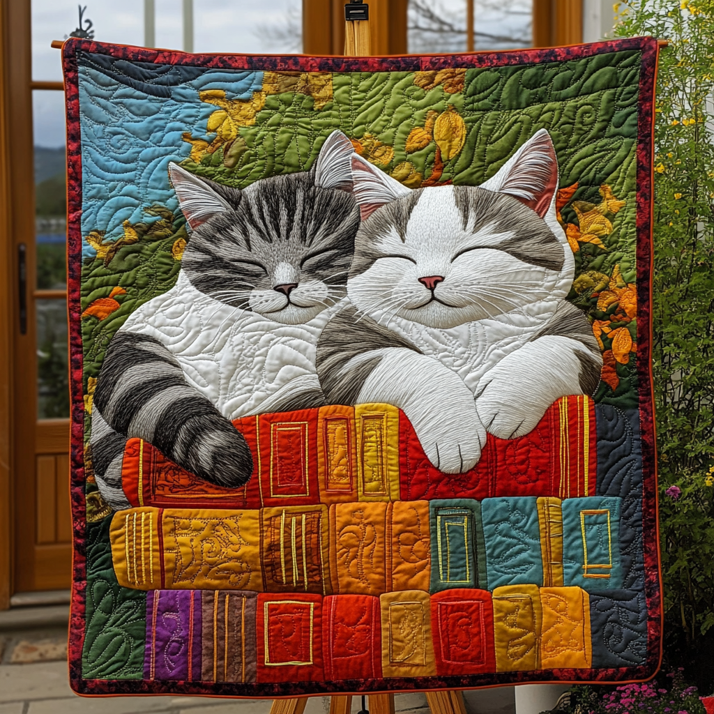 Feline Fancy Quilted Blanket NCU0DK1128