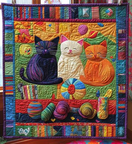 Feline Fantasy Quilted Blanket NCU0DV656