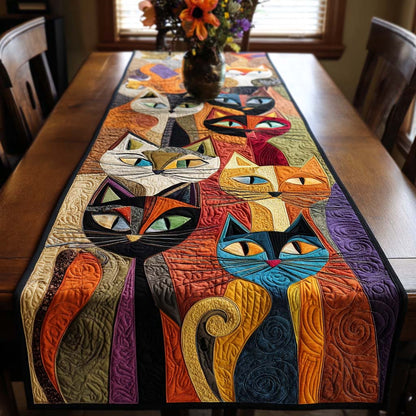Cat Quilted Table Runner NCU0VT236