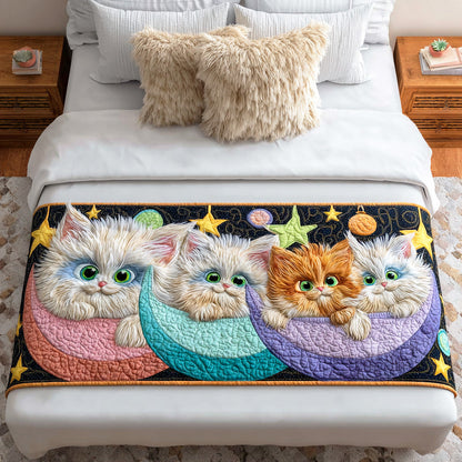 Feline Joy Quilted Bed Runner NCU0TD1151