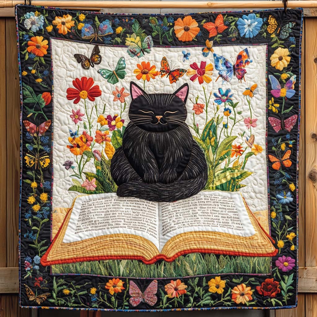 Feline Sleepyhead Quilted Blanket NCU0NT1482