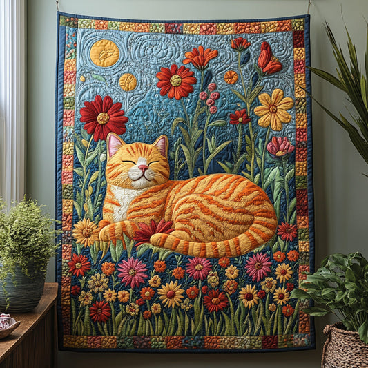 Feline Stroll Quilted Blanket NCU0DV7285