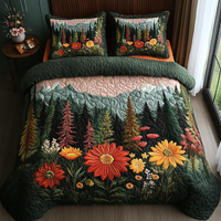 Fern Forest 3-Piece Quilted Bedding Set NCU0DV4748