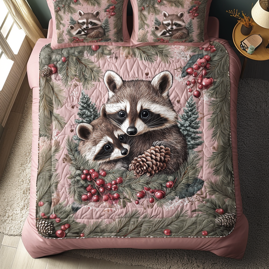 Fern and Fur 3-Piece Quilted Bedding Set NCU0DV4091
