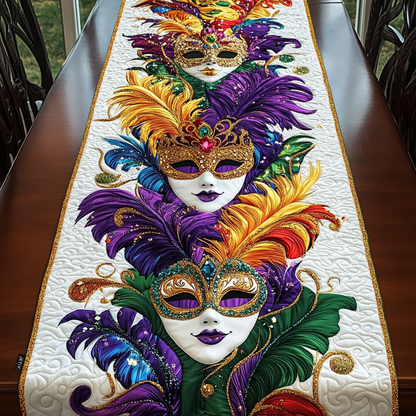 Mardi Gras Quilted Table Runner NCU0VT111