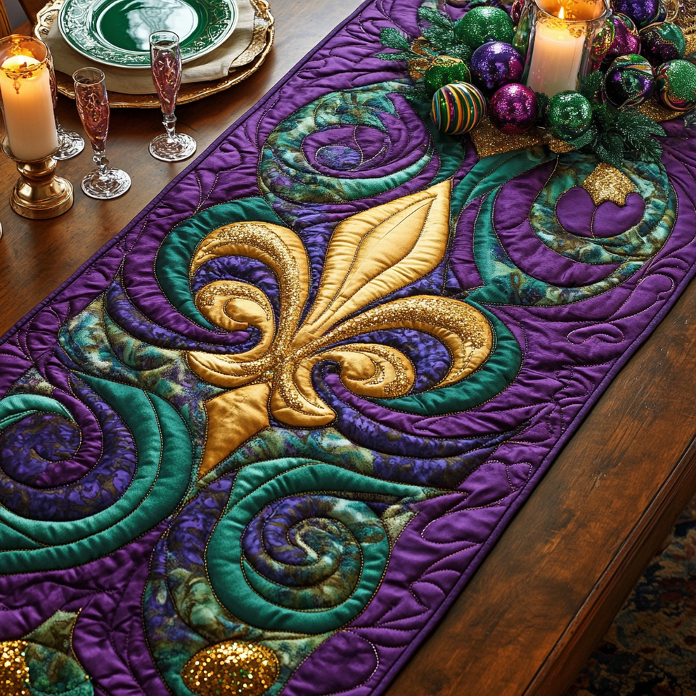 Floral Anniversary Quilted Table Runner NCU0NTV1056 main image 1