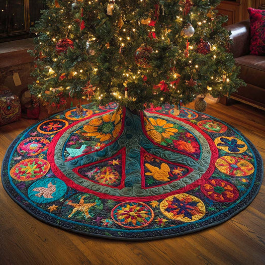 Festival of Peace Quilted Tree Skirt NCU0XD1334