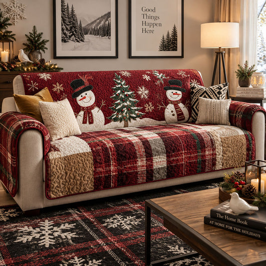 Festive Nights Quilted Sofa Cover NCU0PT9674