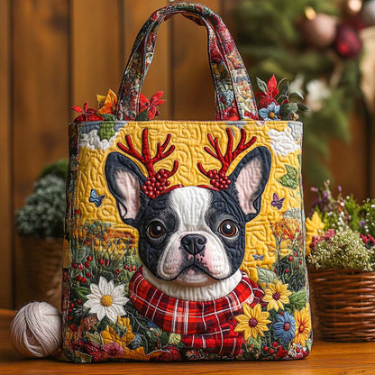 Festive Antler Quilted Tote Bag NCU0XD1460