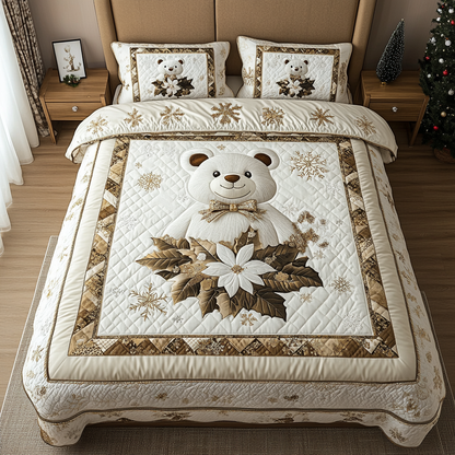 Festive Bear Quilted Bedding Set NCU0DV2001