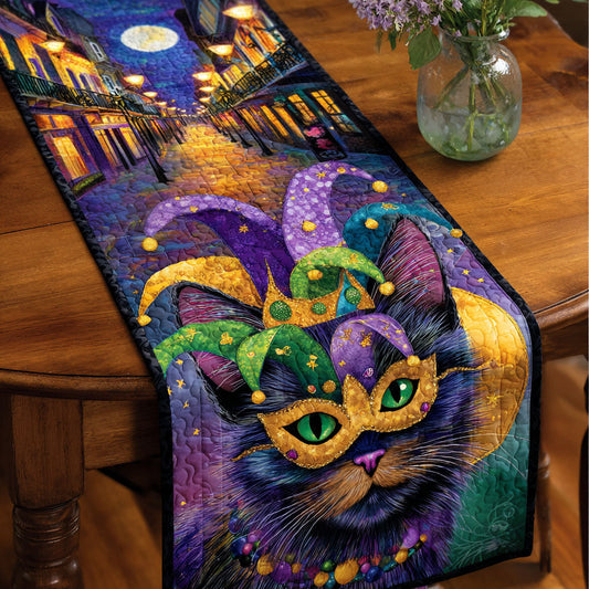 Festive Cat Quilted Table Runner NCU0NT11804