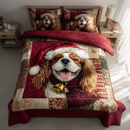 Festive Charles Glee 3-Piece Quilted Bedding Set NCU0HH473