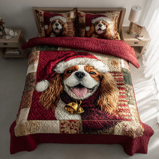 Festive Charles Glee 3-Piece Quilted Bedding Set NCU0HH473