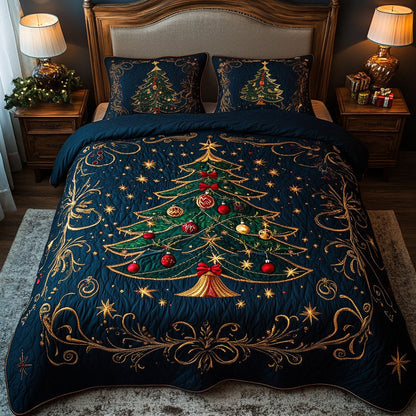 Festive Charm 3-Piece Quilted Bedding Set NCU0VL2938