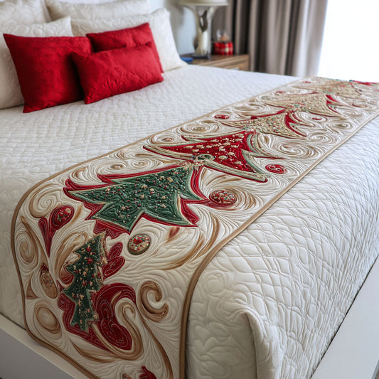 Festive Charm Quilted Bed Runner NCU0PT9089