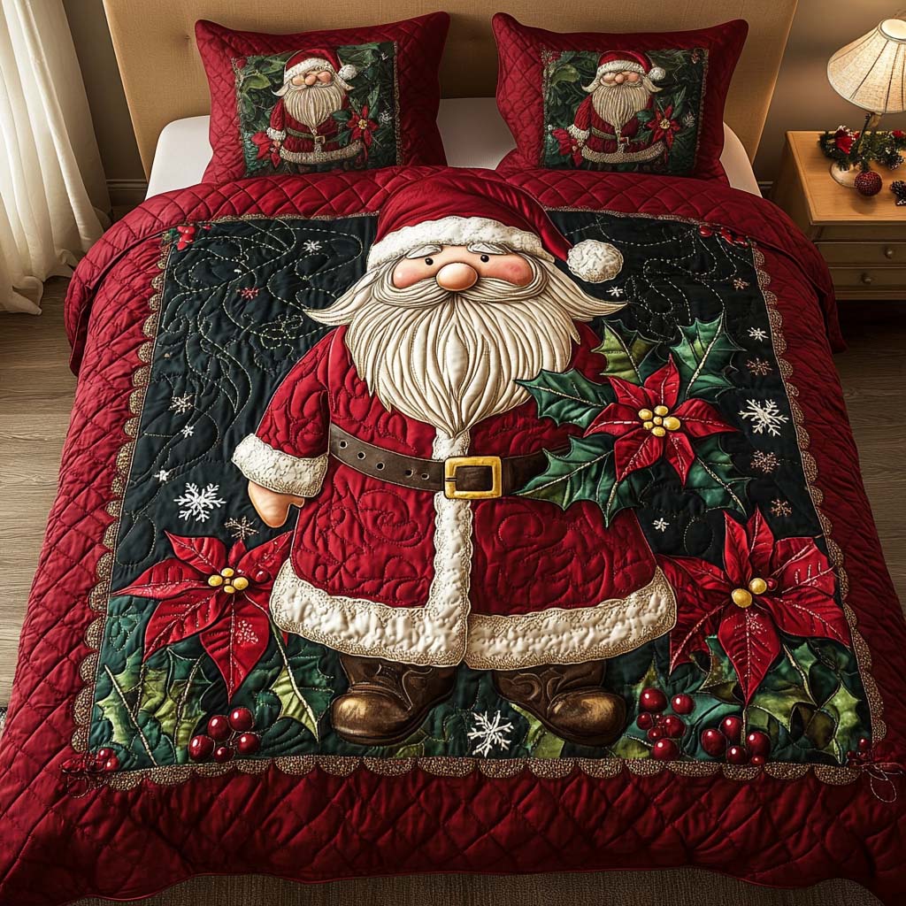 Festive Cheer 3-Piece Quilted Bedding Set NCU0NT10282