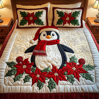 Festive Cheer 3-Piece Quilted Bedding Set NCU0NT2361