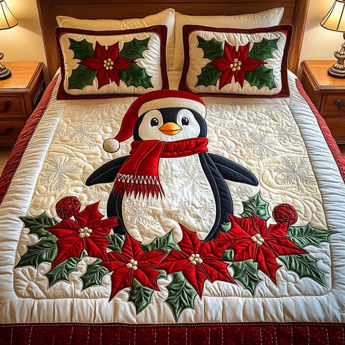 Festive Cheer 3-Piece Quilted Bedding Set NCU0NT2361