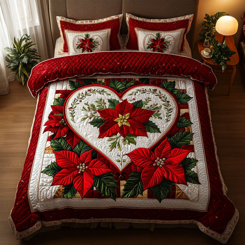 Festive Cheer 3-Piece Quilted Bedding Set NCU0NT2477