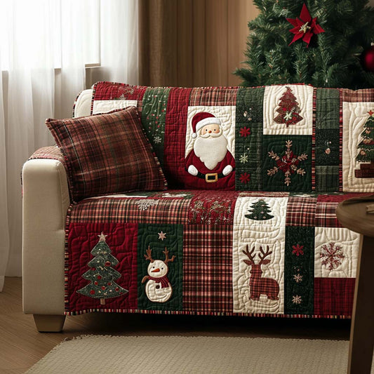 Festive Cheer Quilted Sofa Cover NCU0NT10756