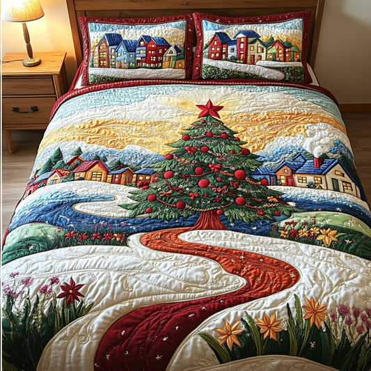 Festive Dream 3-Piece Quilted Bedding Set NCU0DK9766
