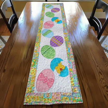 Festive Eggs Quilted Table Runner NCU0NT3239