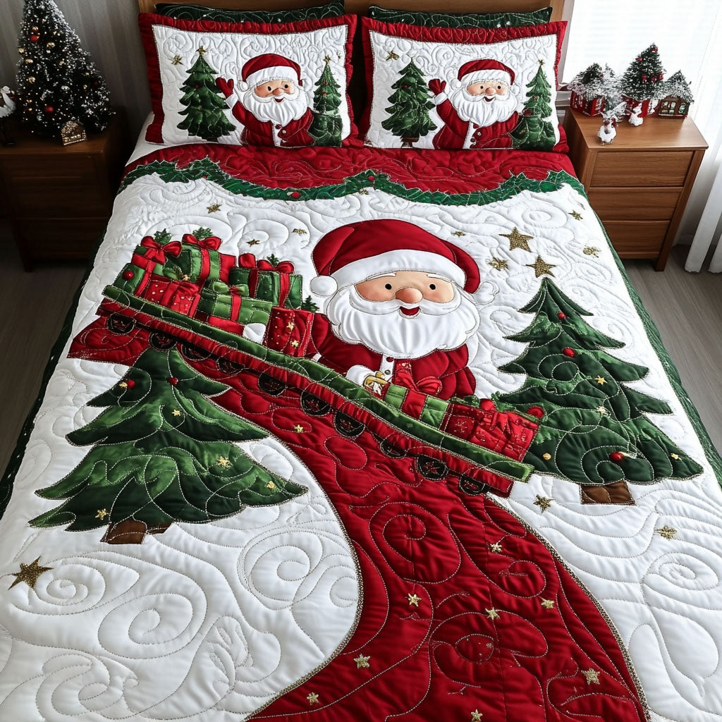 Festive Express 3-Piece Quilted Bedding Set NCU0PT9756
