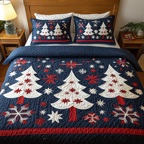 Festive Fir 3-Piece Quilted Bedding Set NCU0TD1975
