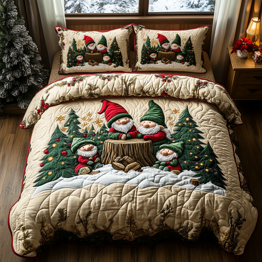 Festive Forest 3-Piece Quilted Bedding Set NCU0DV1775