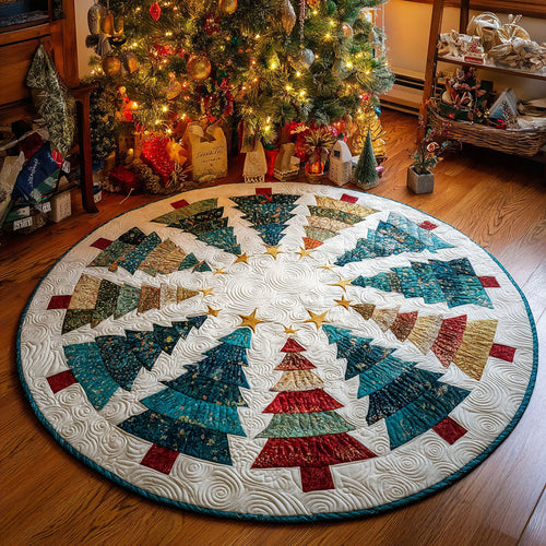 Festive Forest Quilted Round Mat NCU0TV408